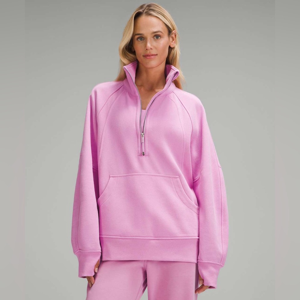 Lululemon Scuba Oversized Funnel-Neck Half Zip *Long Dahlia Mauve